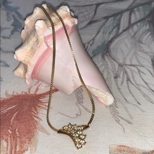Beautiful blinged gold necklace